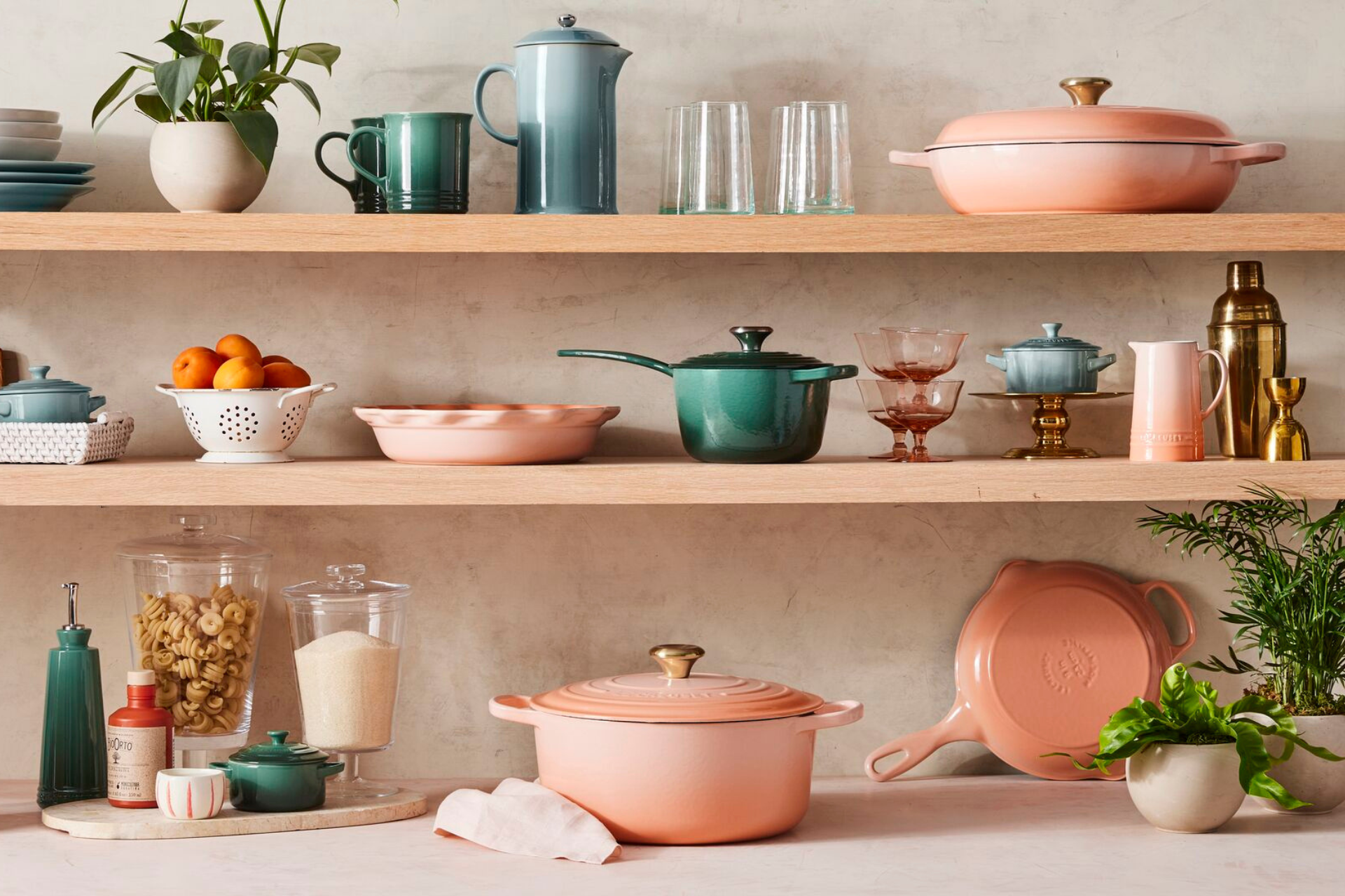 Le Creuset Peche, Artichaut & Sea Salt Collection